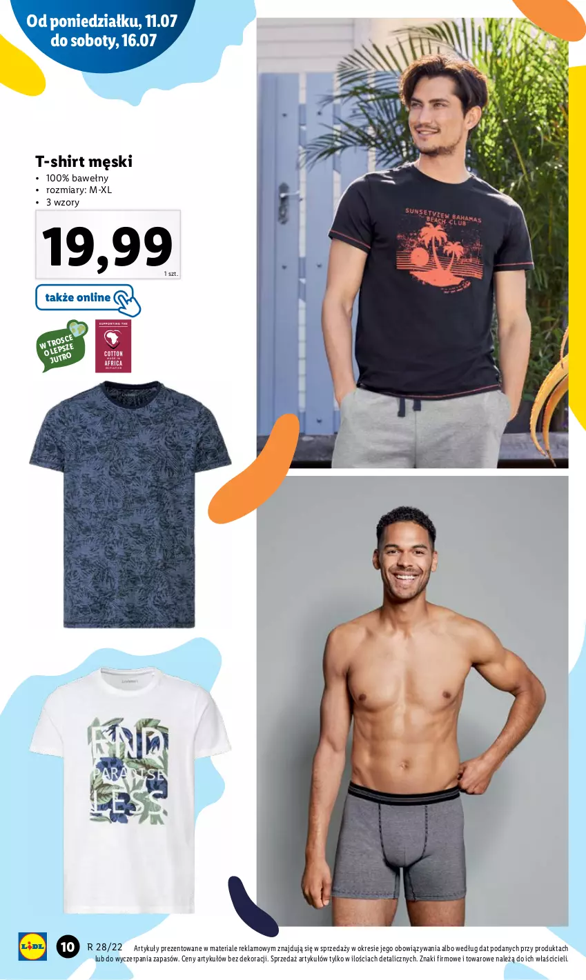 Gazetka promocyjna Lidl - GAZETKA - ważna 11.07 do 16.07.2022 - strona 10 - produkty: T-shirt