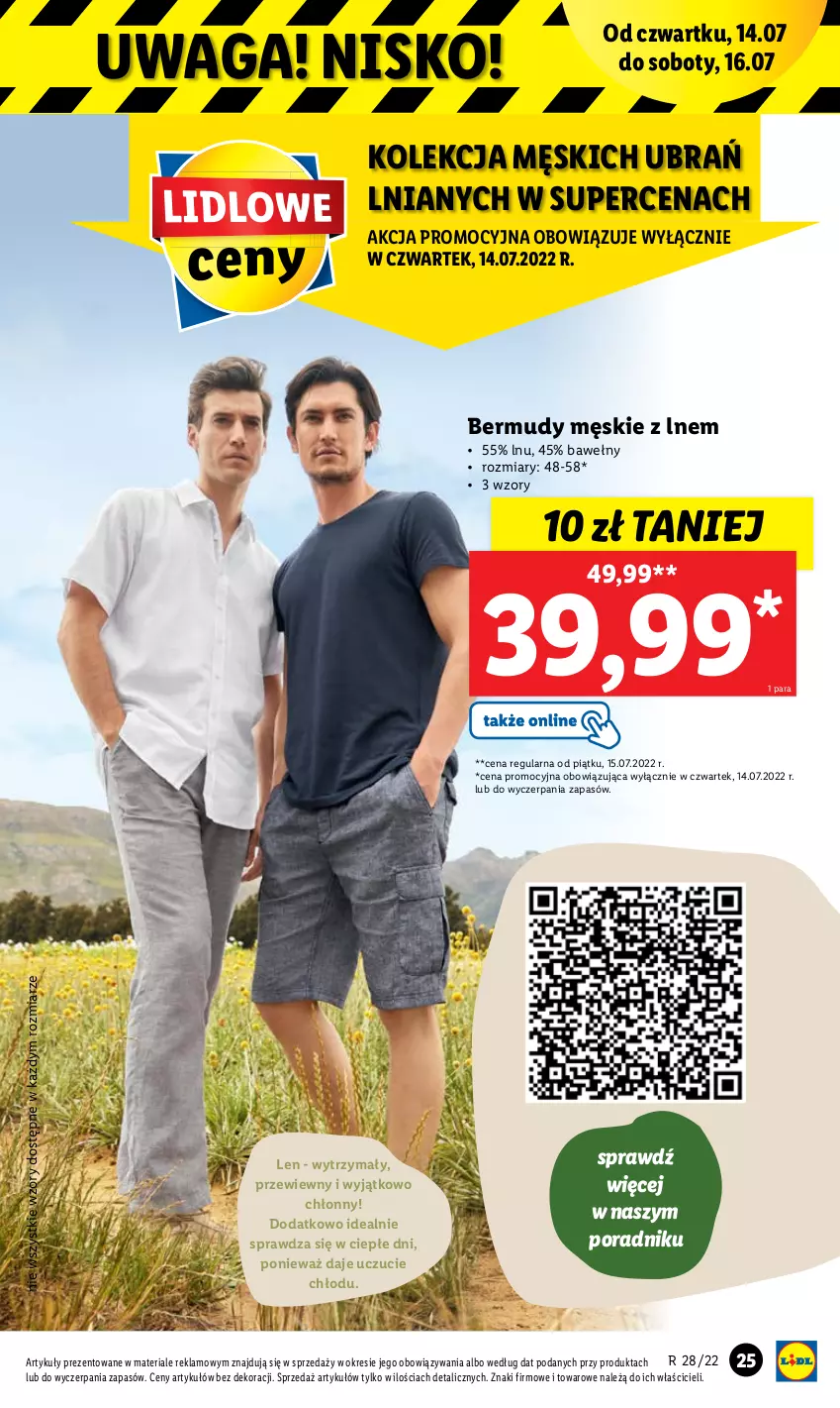 Gazetka promocyjna Lidl - GAZETKA - ważna 11.07 do 16.07.2022 - strona 27 - produkty: Bermudy, Por, Waga