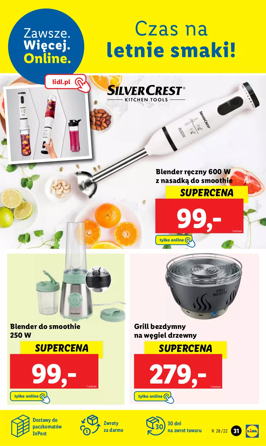 Gazetka promocyjna Lidl - GAZETKA - ważna 11.07 do 16.07.2022 - strona 33 - produkty: Blender, Blender ręczny, Grill, Smoothie, Waga, Węgiel drzewny