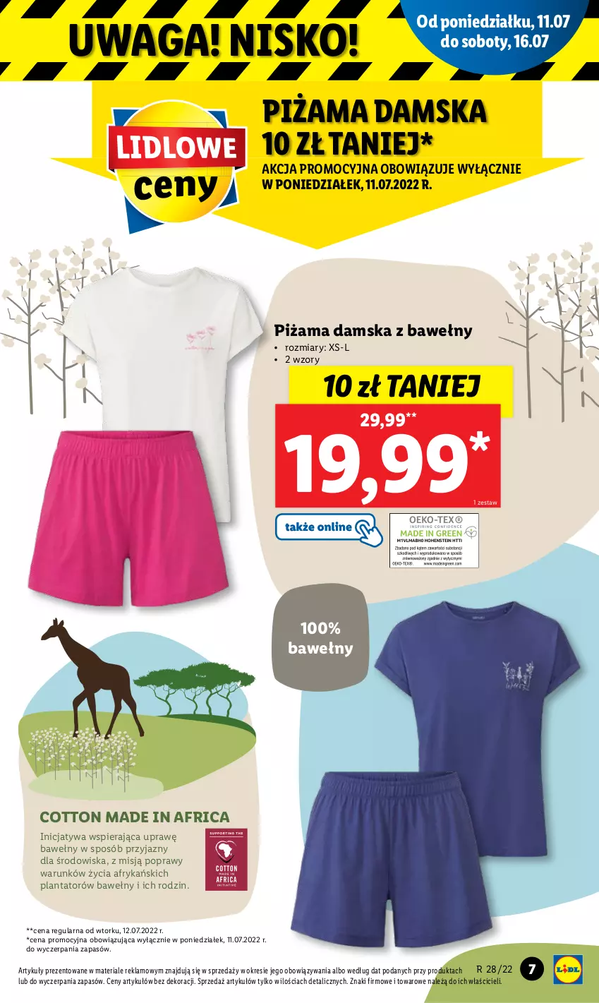 Gazetka promocyjna Lidl - GAZETKA - ważna 11.07 do 16.07.2022 - strona 7 - produkty: Piżama, Waga