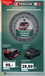 Gazetka promocyjna Lidl - GAZETKA - Gazetka - ważna od 16.07 do 16.07.2022 - strona 34 - produkty: Parkside, Top, Warka, Zestaw narzędzi, Akumulator