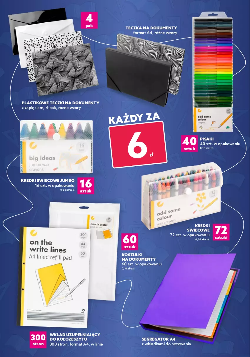 Gazetka promocyjna Dealz - Szkolne okazje na 5+! - sprawdź nową gazetkę - ważna 11.08 do 24.08.2021 - strona 7 - produkty: Długopis, Kolorowanka, Kosz, Marker, Zestaw pędzli