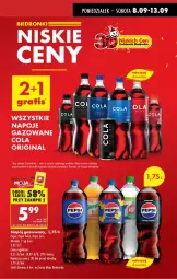 Gazetka promocyjna Biedronka - Od Poniedziałku - Gazetka - ważna od 13.09 do 13.09.2025 - strona 11 - produkty: Por, Gin, Mirinda, Napoje, Pepsi, Napój gazowany, Napój