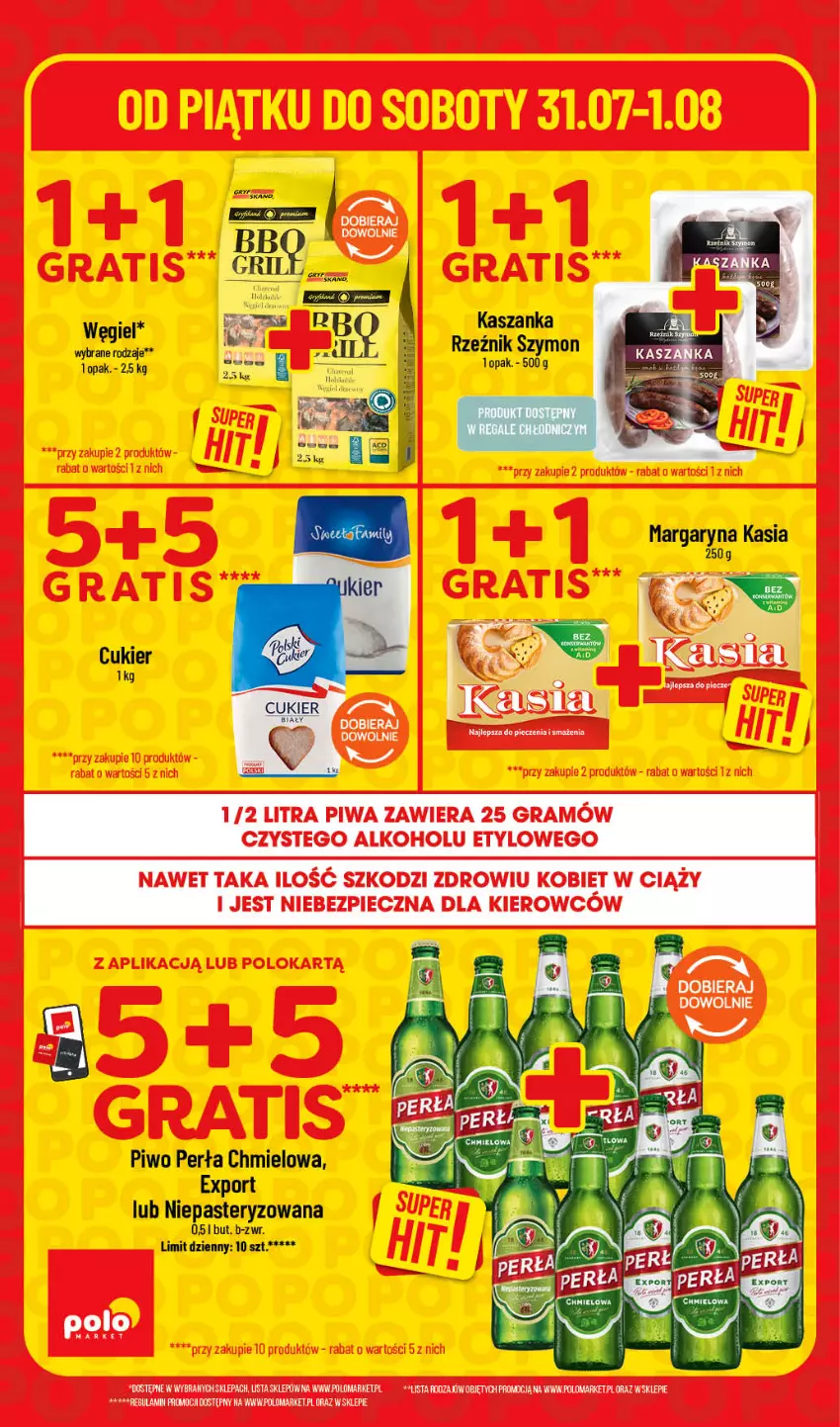 Gazetka promocyjna PoloMarket - Ulotka Hity pon-wt - ważna 03.08 do 04.08.2026 - strona 4 - produkty: Cukier, Gra, Kasza, Kaszanka, Perła, Piec, Piwa, Piwo, Por, Pur