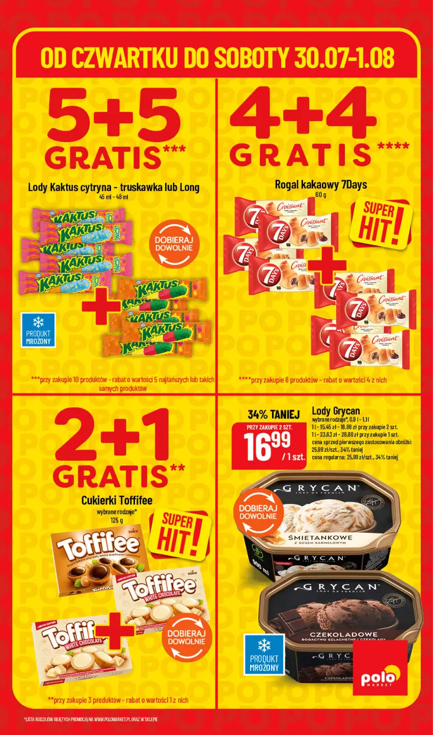 Gazetka promocyjna PoloMarket - Ulotka Hity pon-wt - ważna 03.08 do 04.08.2026 - strona 5 - produkty: Cukier, Cukierki, Gry, Kakao, Kaktus, Lody, Rogal, Toffifee