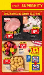 Gazetka promocyjna PoloMarket - Ulotka Hity pon-wt - Gazetka - ważna od 04.08 do 04.08.2026 - strona 1 - produkty: Ziemniaki, Masło, Mecze, Nektar, Fa
