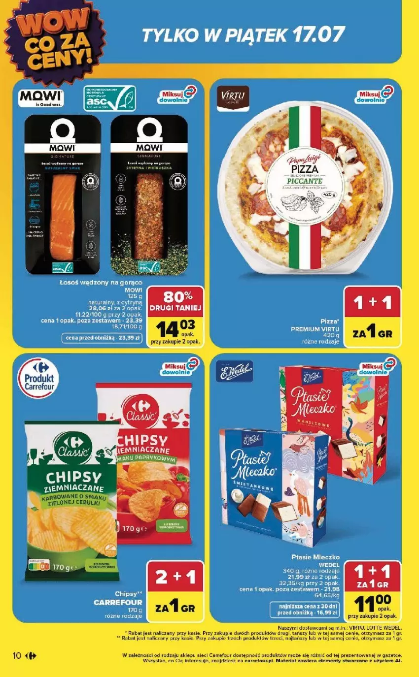 Gazetka promocyjna Carrefour - Gazetka WOW co za ceny! - ważna 13.07 do 18.07.2026 - strona 10 - produkty: Fa, Pizza, Virtu
