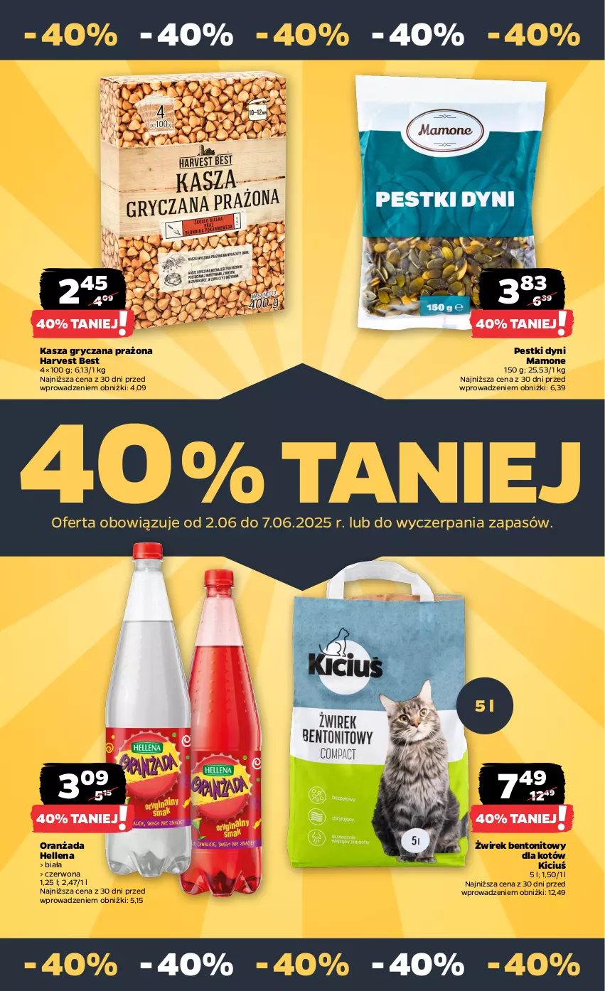 Gazetka promocyjna Netto - Od Poniedziałku - ważna 02.06 do 07.06.2025 - strona 27 - produkty: Gry, Hellena, Kasza, Kasza gryczana, Oranżada, Pestki dyni