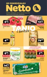 Gazetka promocyjna Netto - Od Poniedziałku - Gazetka - ważna od 07.06 do 07.06.2025 - strona 1 - produkty: Piwa, Piwo, Gra, Papier, Kawa ziarnista, Kawa, Papier toaletowy, Schab wieprzowy, Ręcznik, Foxy, Lavazza, Olej rzepakowy, Olej, Pomidor malinowy