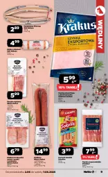 Gazetka promocyjna Netto - Od Poniedziałku - Gazetka - ważna od 07.06 do 07.06.2025 - strona 9 - produkty: Kurczak, Krakus, Parówki sokoliki, Sok, Por, Sokołów, Kiełbasa krakowska, Parówki, Pasztet, Stół, Szynka, Sport, Boczek, Kiełbasa