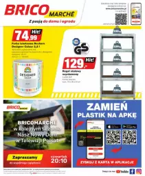 Gazetka promocyjna Bricomarche - Gazetka - ważna od 05.10 do 05.10.2024 - strona 1 - produkty: Beckers, Por, Cynk, O nas, Farba lateksowa, Regał, Designer Colour, Fa