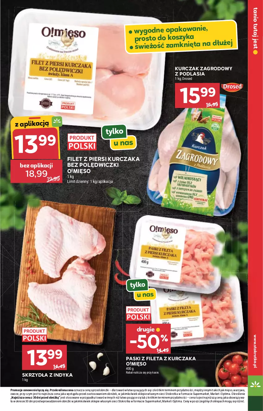 Gazetka promocyjna Stokrotka - Supermarket - ważna 08.10 do 14.10.2026 - strona 25 - produkty: Filet z piersi kurczaka, Kosz, Kurczak, Mięso, Optima, Owoce, Warzywa