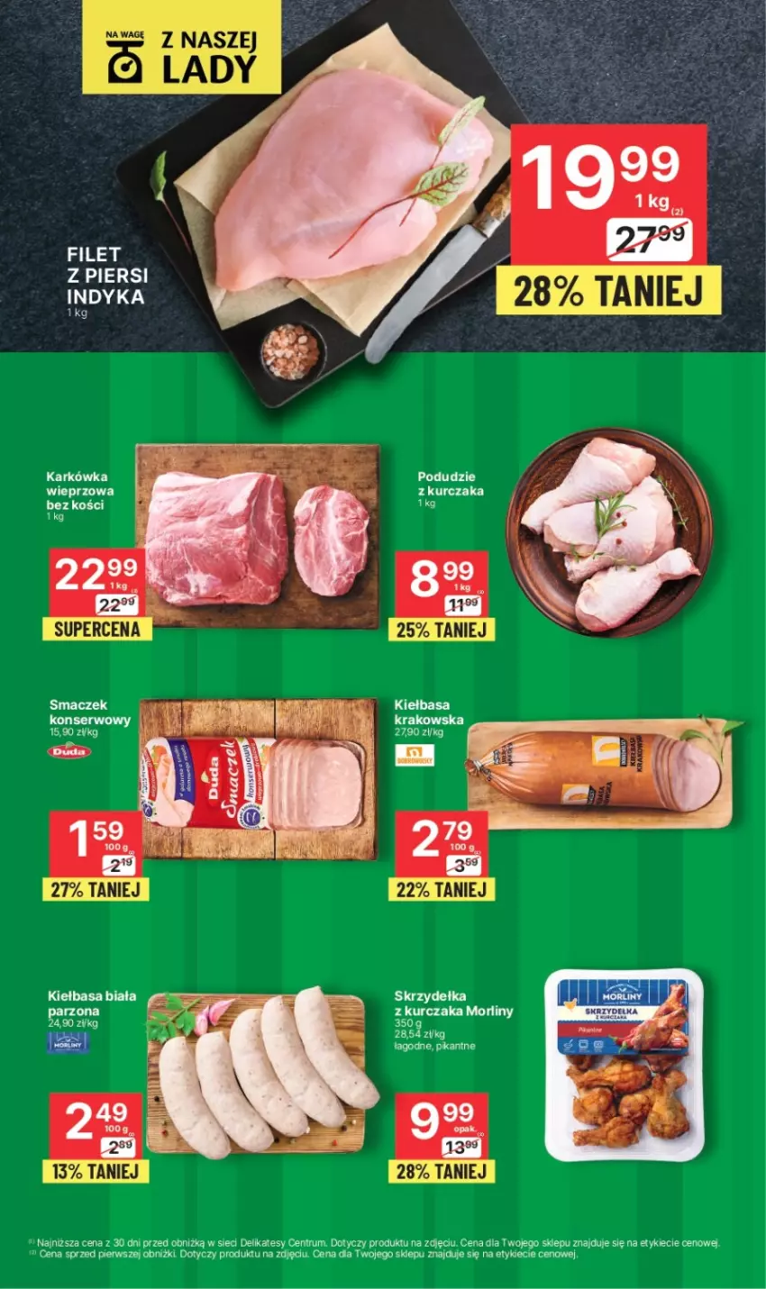 Gazetka promocyjna Delikatesy Centrum - Gazetka DC40 pon-sr - ważna 16.10 do 18.10.2023 - strona 4 - produkty: Kiełbasa, Kurczak, Morliny, Rum