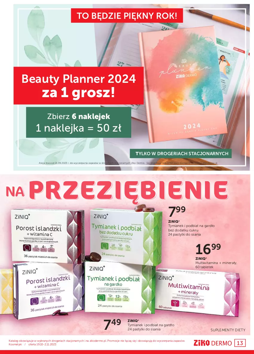 Gazetka promocyjna Ziko - Gazetka Ziko Dermo - ważna 19.10 do 02.11.2023 - strona 13 - produkty: Klej, Pastylki, Tablet