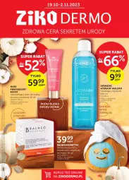 Gazetka promocyjna Ziko - Gazetka Ziko Dermo - Gazetka - ważna od 02.11 do 02.11.2023 - strona 1 - produkty: Krem do twarzy, Ser, Kret, Dermedic, Tonik, Nuxe