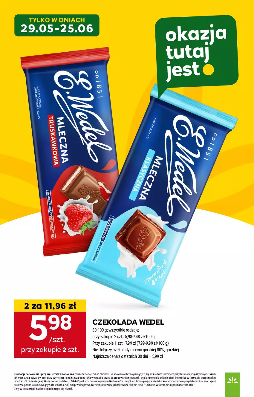 Gazetka promocyjna Stokrotka - Market - ważna 05.06 do 11.06.2025 - strona 11 - produkty: Czekolada, Mięso, Owoce, Warzywa