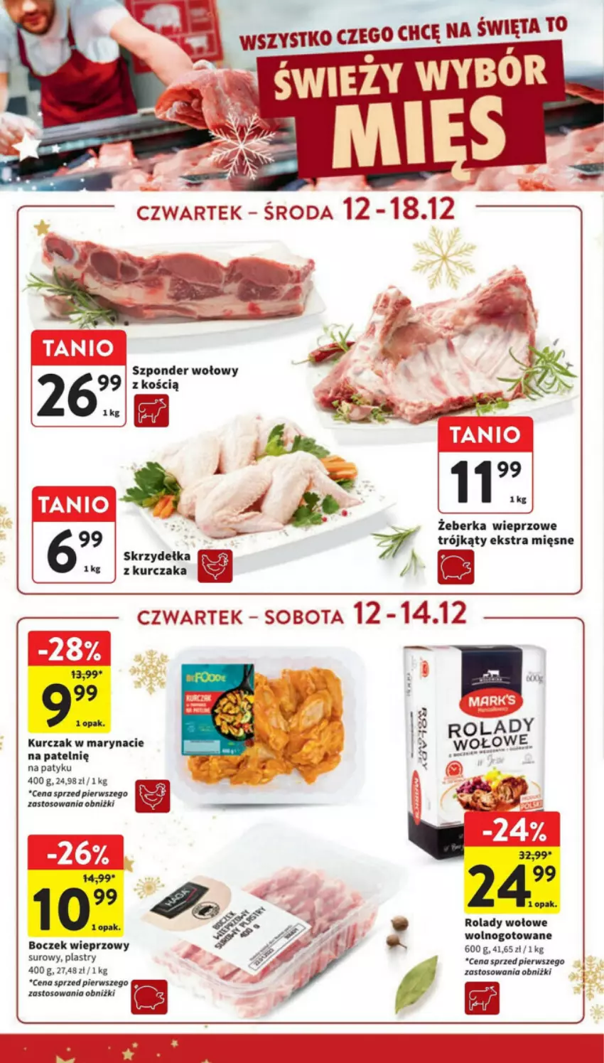 Gazetka promocyjna Intermarche - ważna 12.12 do 18.12.2024 - strona 13 - produkty: Boczek, Boczek wieprzowy, Kurczak