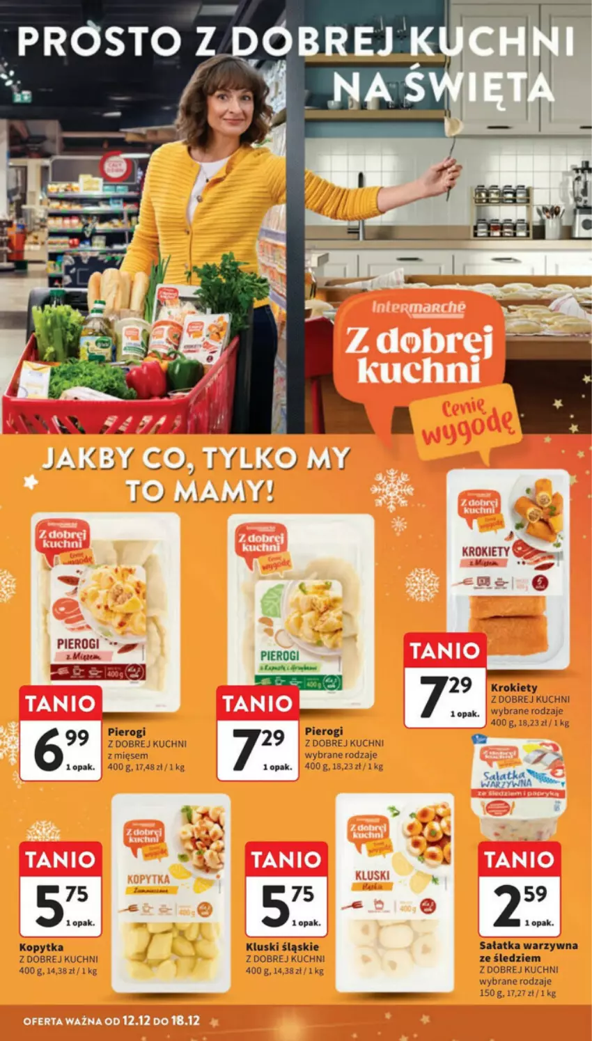 Gazetka promocyjna Intermarche - ważna 12.12 do 18.12.2024 - strona 17 - produkty: Fa, Kopytka, Krokiety, Pierogi, Sałat, Sałatka, Sałatka warzywna