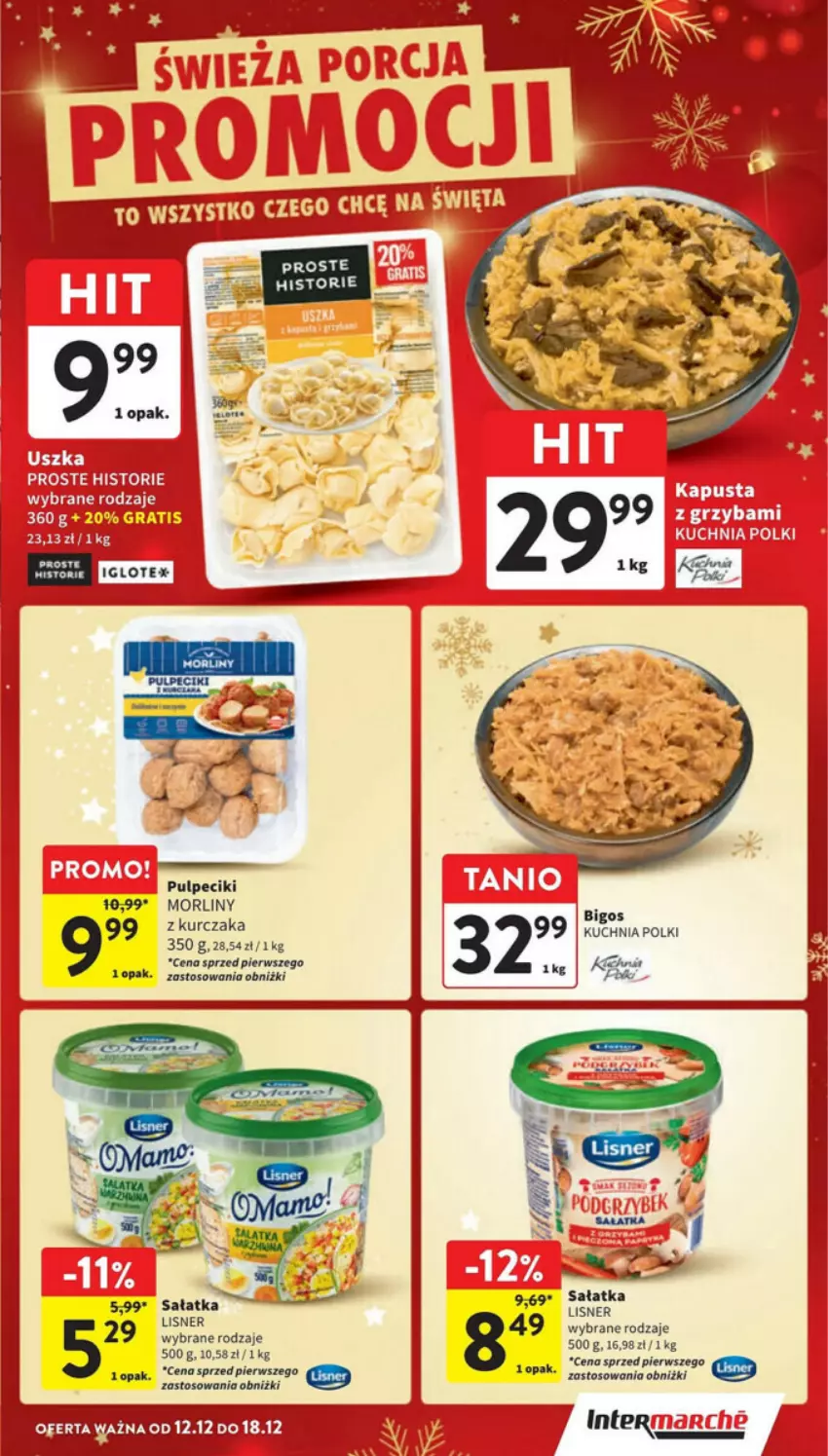 Gazetka promocyjna Intermarche - ważna 12.12 do 18.12.2024 - strona 18 - produkty: Kurczak, Lisner, Morliny, Sałat, Sałatka