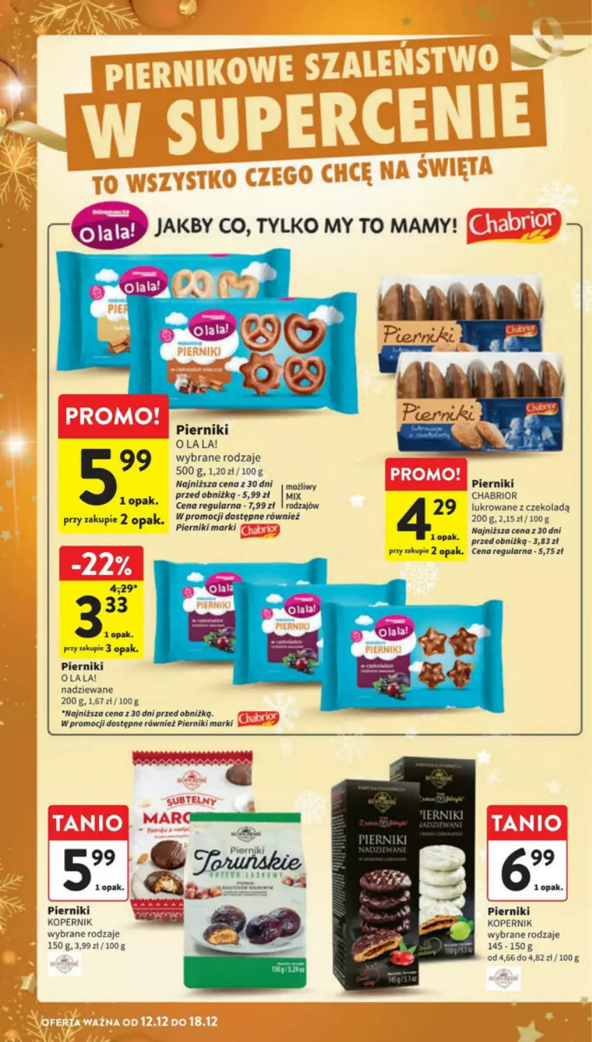 Gazetka promocyjna Intermarche - ważna 12.12 do 18.12.2024 - strona 2 - produkty: Chabrior, Piernik