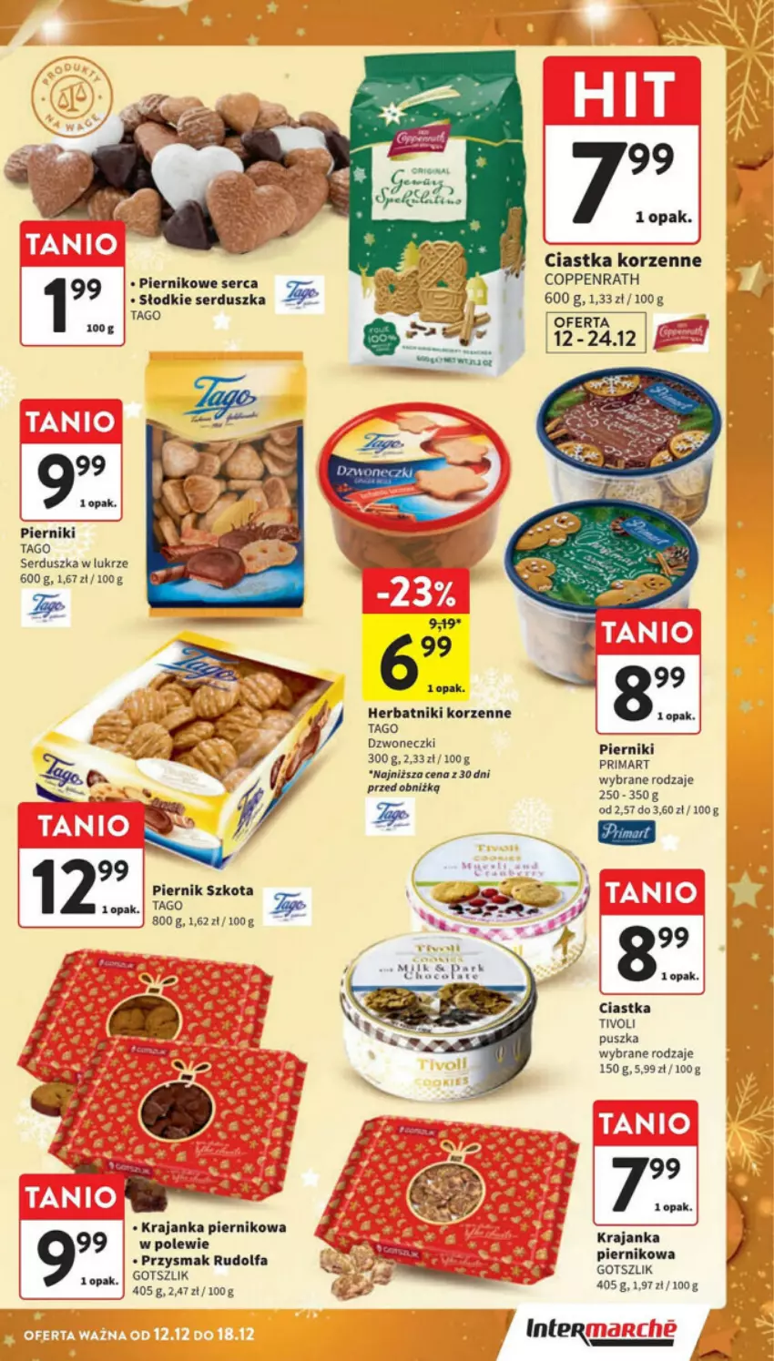 Gazetka promocyjna Intermarche - ważna 12.12 do 18.12.2024 - strona 3 - produkty: Ciastka, Fa, Herbatniki, Piernik, Ser, Tago