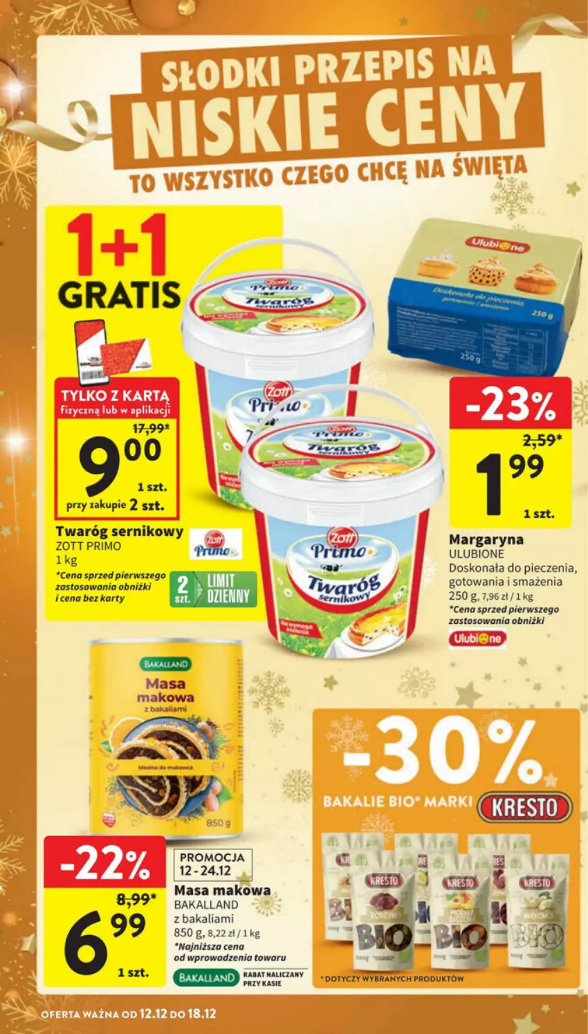 Gazetka promocyjna Intermarche - ważna 12.12 do 18.12.2024 - strona 47 - produkty: Bakalland, Margaryna, Piec, Ser, Twaróg