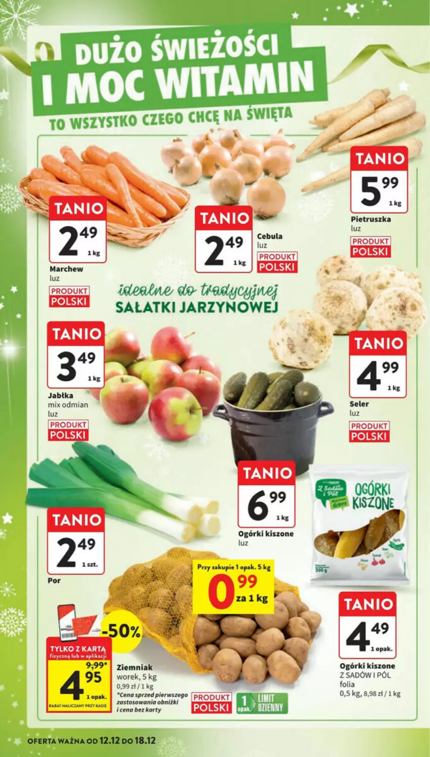 Gazetka promocyjna Intermarche - ważna 12.12 do 18.12.2024 - strona 8 - produkty: Jabłka, Pietruszka, Sałat