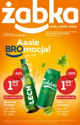 Gazetka promocyjna Żabka - Gazetka - ważna od 28.09 do 28.09.2021 - strona 1 - produkty: Piwo, Carlsberg, Lech Premium