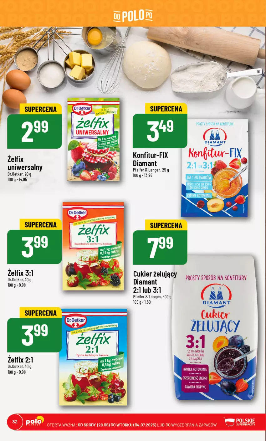 Gazetka promocyjna PoloMarket - Gazetka pomocyjna - ważna 28.06 do 04.07.2023 - strona 32 - produkty: Cukier, Diamant, Dr. Oetker