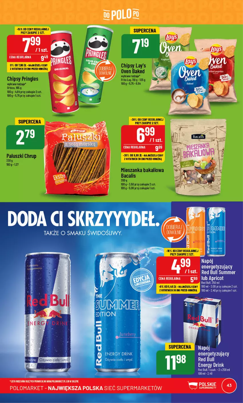 Gazetka promocyjna PoloMarket - Gazetka pomocyjna - ważna 28.06 do 04.07.2023 - strona 43 - produkty: BIC, Chipsy, Mieszanka bakaliowa, Pringles, Red Bull