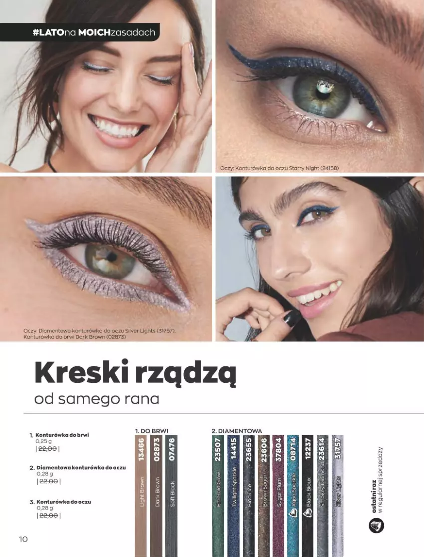 Gazetka promocyjna Avon - Katalog Avon 8/2021 kampania sierpień - ważna 01.08 do 31.08.2021 - strona 10 - produkty: Konturówka do oczu