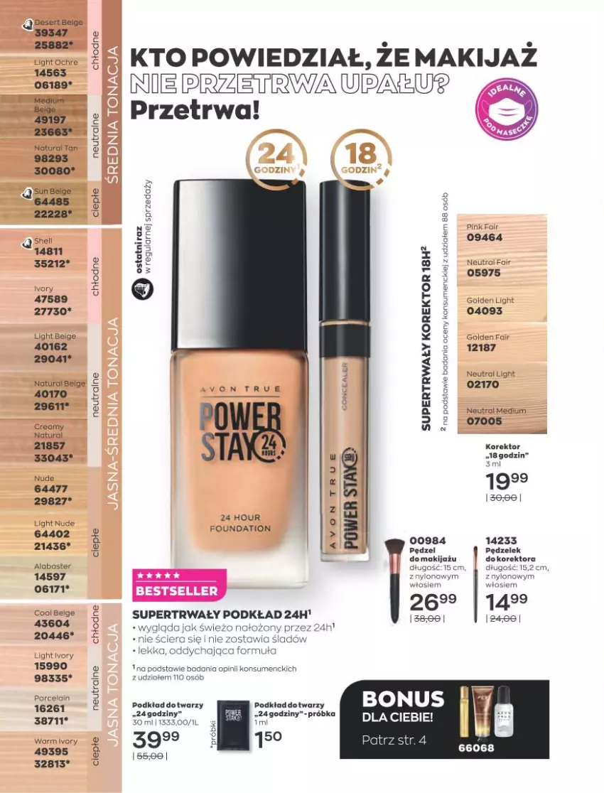 Gazetka promocyjna Avon - Katalog Avon 8/2021 kampania sierpień - ważna 01.08 do 31.08.2021 - strona 102 - produkty: Deser, Fa, Foundation, LG, Makijaż, Podkład, Podkład do twarzy, Ser, Top