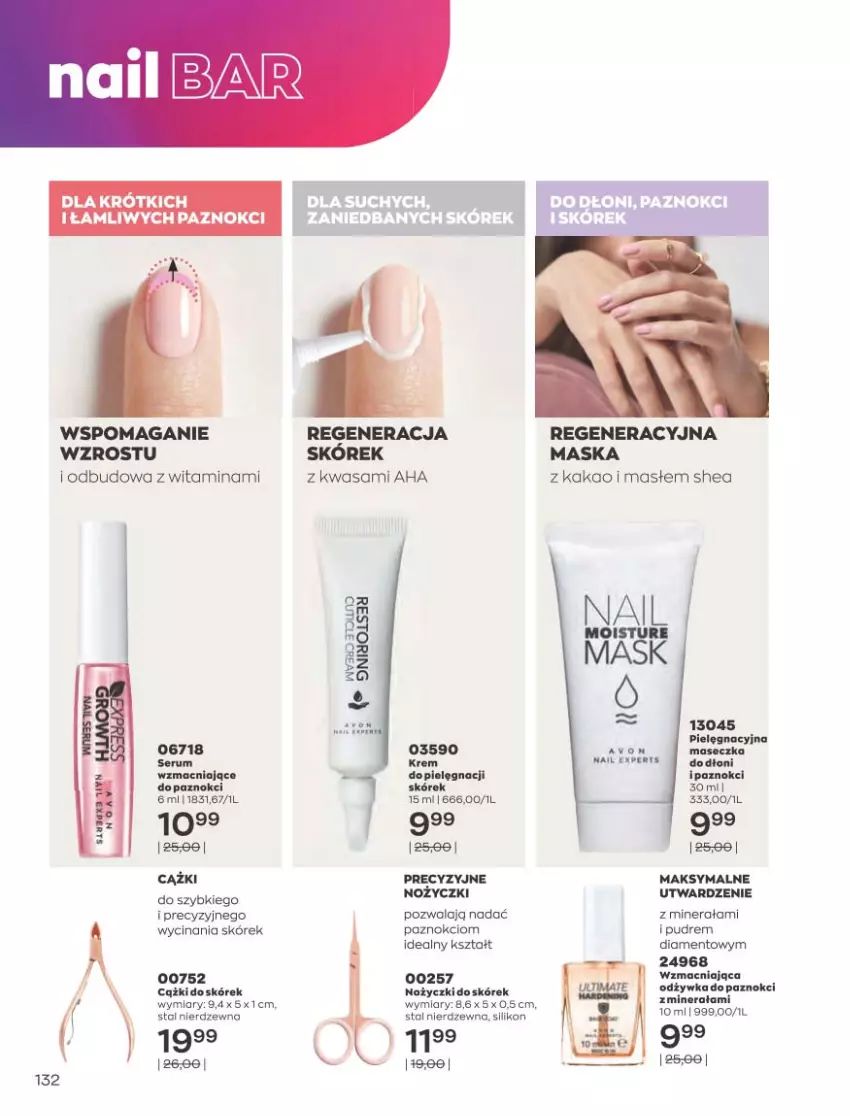 Gazetka promocyjna Avon - Katalog Avon 8/2021 kampania sierpień - ważna 01.08 do 31.08.2021 - strona 128 - produkty: Cążki, Kakao, Maska, Noż, Nożyczki, Odżywka, Wasa