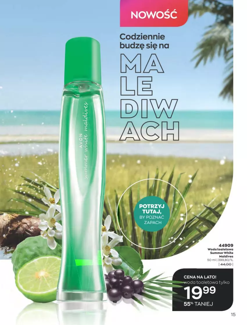 Gazetka promocyjna Avon - Katalog Avon 8/2021 kampania sierpień - ważna 01.08 do 31.08.2021 - strona 15 - produkty: Woda, Woda toaletowa