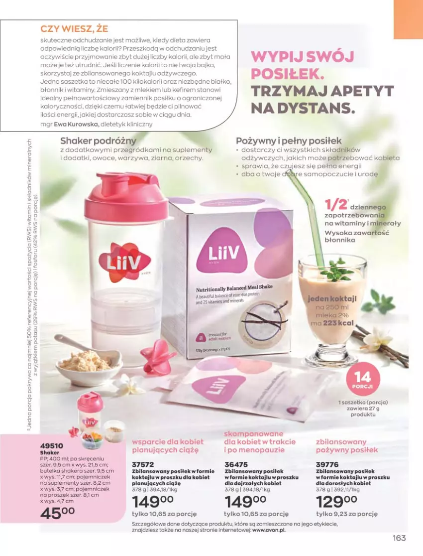 Gazetka promocyjna Avon - Katalog Avon 8/2021 kampania sierpień - ważna 01.08 do 31.08.2021 - strona 159 - produkty: Fa, Kefir, Owoce, Pokrywa, Por, Sok, Tran, Warzywa