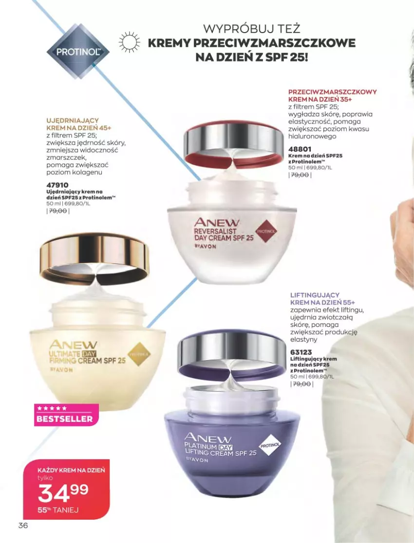 Gazetka promocyjna Avon - Katalog Avon 8/2021 kampania sierpień - ważna 01.08 do 31.08.2021 - strona 36 - produkty: Anew, Kolagen, Krem na dzień, Mars