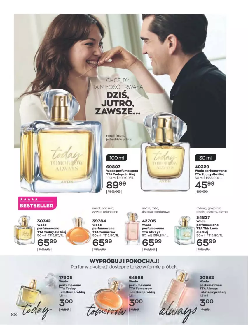 Gazetka promocyjna Avon - Katalog Avon 8/2021 kampania sierpień - ważna 01.08 do 31.08.2021 - strona 84 - produkty: Always, Grejpfrut, Koc, Młot, Perfum, Sandał, Woda, Woda perfumowana