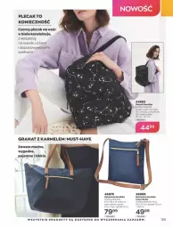 Gazetka promocyjna Avon - Katalog Avon 8/2021 kampania sierpień - Gazetka - ważna od 31.08 do 31.08.2021 - strona 151 - produkty: Torebka, Mus, Gra, Body, Granat, Plecak, Pasek