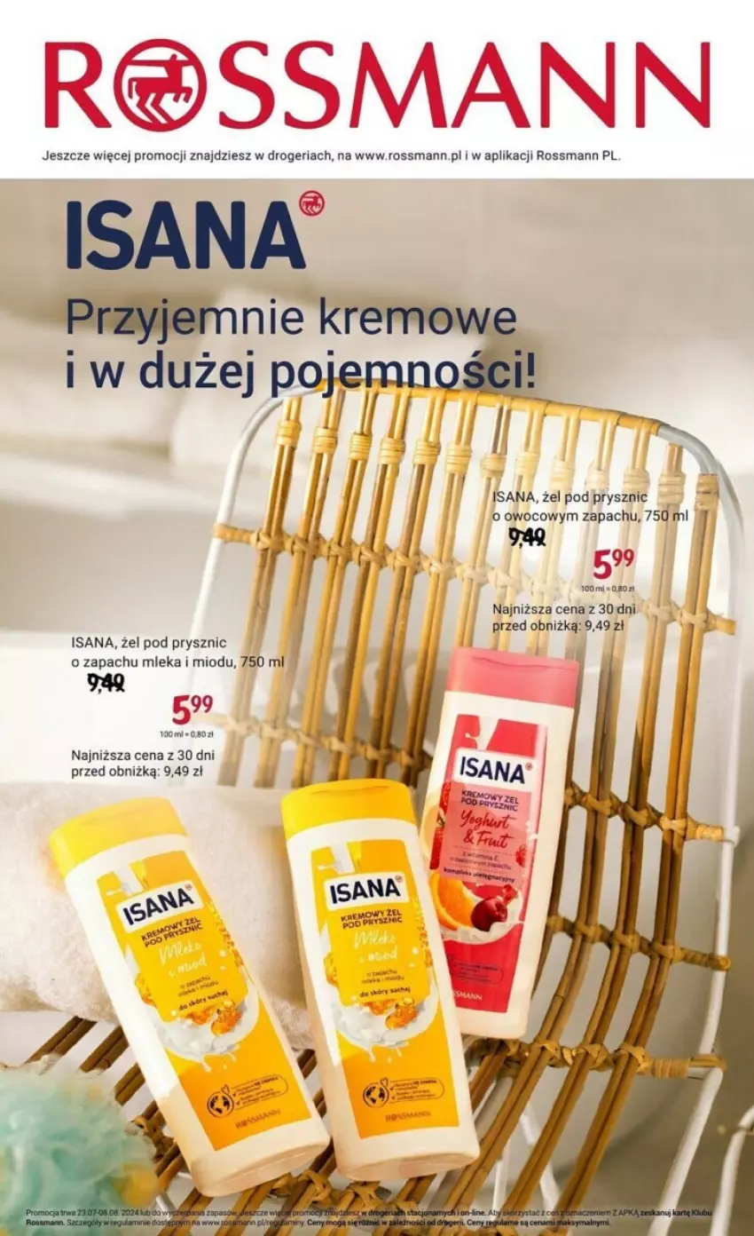 Gazetka promocyjna Rossmann - ważna 23.07 do 08.08.2024 - strona 8 - produkty: Isana