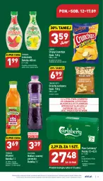 Gazetka promocyjna Aldi - Katalog spożywczy - Gazetka - ważna od 17.09 do 17.09.2022 - strona 11 - produkty: Piwa, Piwo, Piec, Cebula, Sok, Ser, Por, Gra, Lemoniada, Chipsy, Carlsberg, Tymbark, Limonka, Crunchips, Lorenz, Arbuz, Nektar