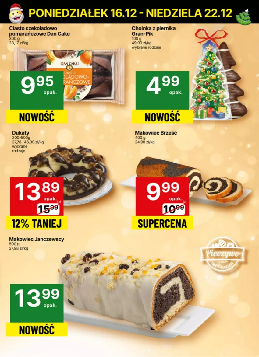 Gazetka promocyjna Delikatesy Centrum - NOWA GAZETKA Delikatesy Centrum od 16 grudnia! 16-22.12.2024 - ważna 16.12 do 22.12.2024 - strona 19 - produkty: Choinka, Dan Cake, Gra, Inka, Makowiec, Piernik