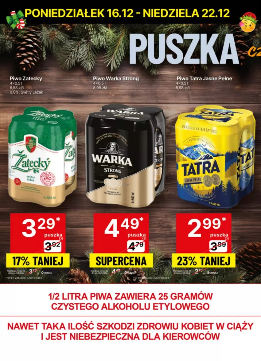 Gazetka promocyjna Delikatesy Centrum - NOWA GAZETKA Delikatesy Centrum od 16 grudnia! 16-22.12.2024 - ważna 16.12 do 22.12.2024 - strona 34 - produkty: Gra, Piec, Piwa, Piwo, Tatra, Warka