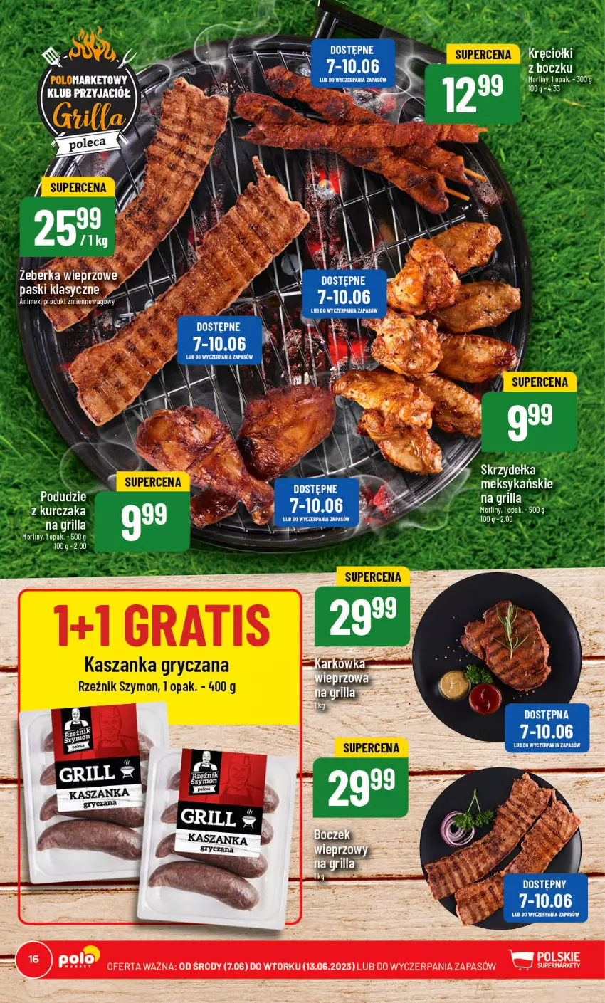 Gazetka promocyjna PoloMarket - Gazetka pomocyjna - ważna 07.06 do 13.06.2023 - strona 16 - produkty: Grill, Morliny