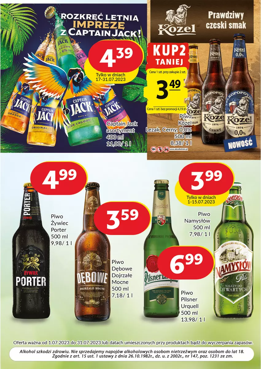 Gazetka promocyjna Prim Market - ważna 01.07 do 31.07.2023 - strona 7 - produkty: Kozel, Namysłów, Pilsner Urquell, Piwo, Por