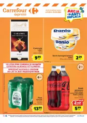Gazetka promocyjna Carrefour - Gazetka Express - Gazetka - ważna od 15.05 do 15.05.2023 - strona 2 - produkty: Piwo, Ser, Koc, Kosz, Coca-Cola, Serek homogenizowany, Serek, Czekolada, Fanta, Danio, Sprite, Okocim, Napój, Lindt, Fa