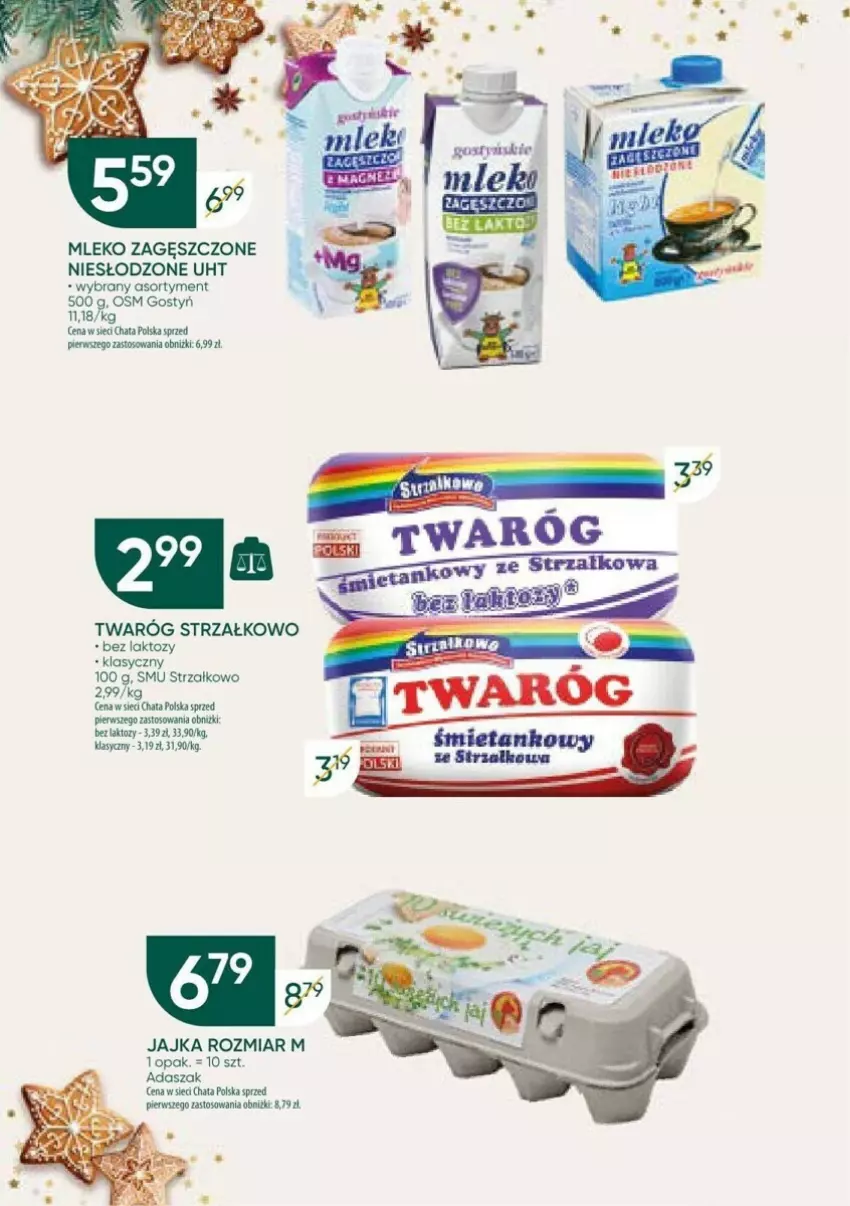 Gazetka promocyjna Chata Polska - ważna 18.12 do 24.12.2023 - strona 7 - produkty: Mleko, Mleko zagęszczone, Twaróg