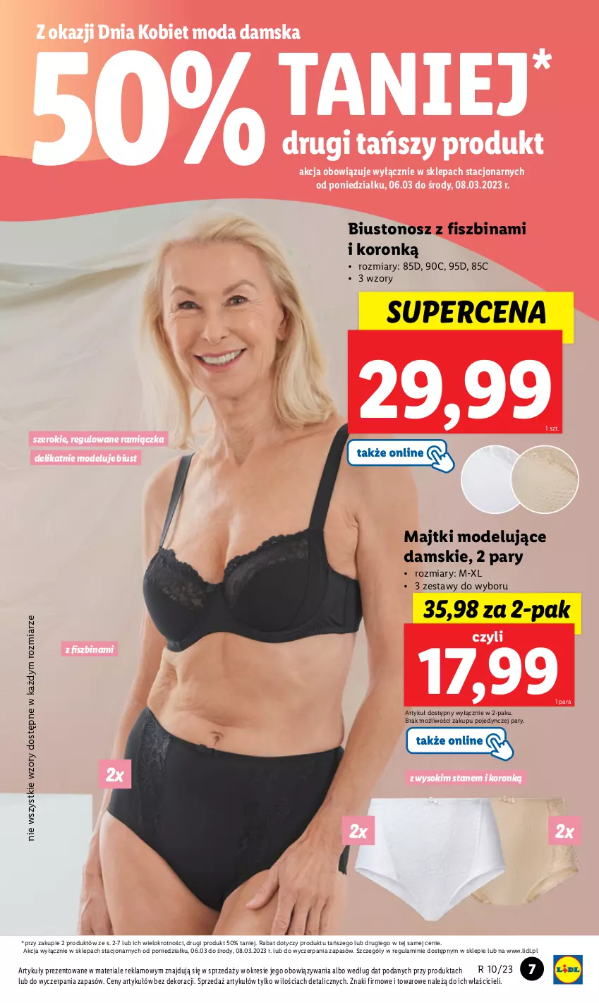 Gazetka promocyjna Lidl - GAZETKA - ważna 06.03 do 11.03.2023 - strona 9 - produkty: Biustonosz, Majtki, Moda, Sok