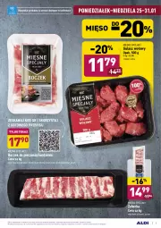 Gazetka promocyjna Aldi - ALE! CENA w ALDI - Gazetka - ważna od 31.01 do 31.01.2021 - strona 5 - produkty: Piec, Gulasz wołowy, Mięsne specjały, Lodówka, Tera, Boczek, Mięso
