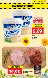 Gazetka promocyjna Lidl - GAZETKA - Gazetka - ważna od 16.04 do 16.04.2022 - strona 5 - produkty: Ser, Twaróg, Szynka, PIKOK, Pilos, Waga