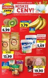 Gazetka promocyjna Lidl - GAZETKA - Gazetka - ważna od 16.04 do 16.04.2022 - strona 64 - produkty: Banany, Ser, Gra, Twaróg, Kawa ziarnista, Kawa, Kiwi, Szynka, PIKOK, Pilos, Lavazza